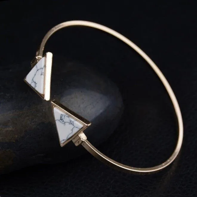 Marble Triangle Bracelet - LAST CHANCE / FINAL SALE