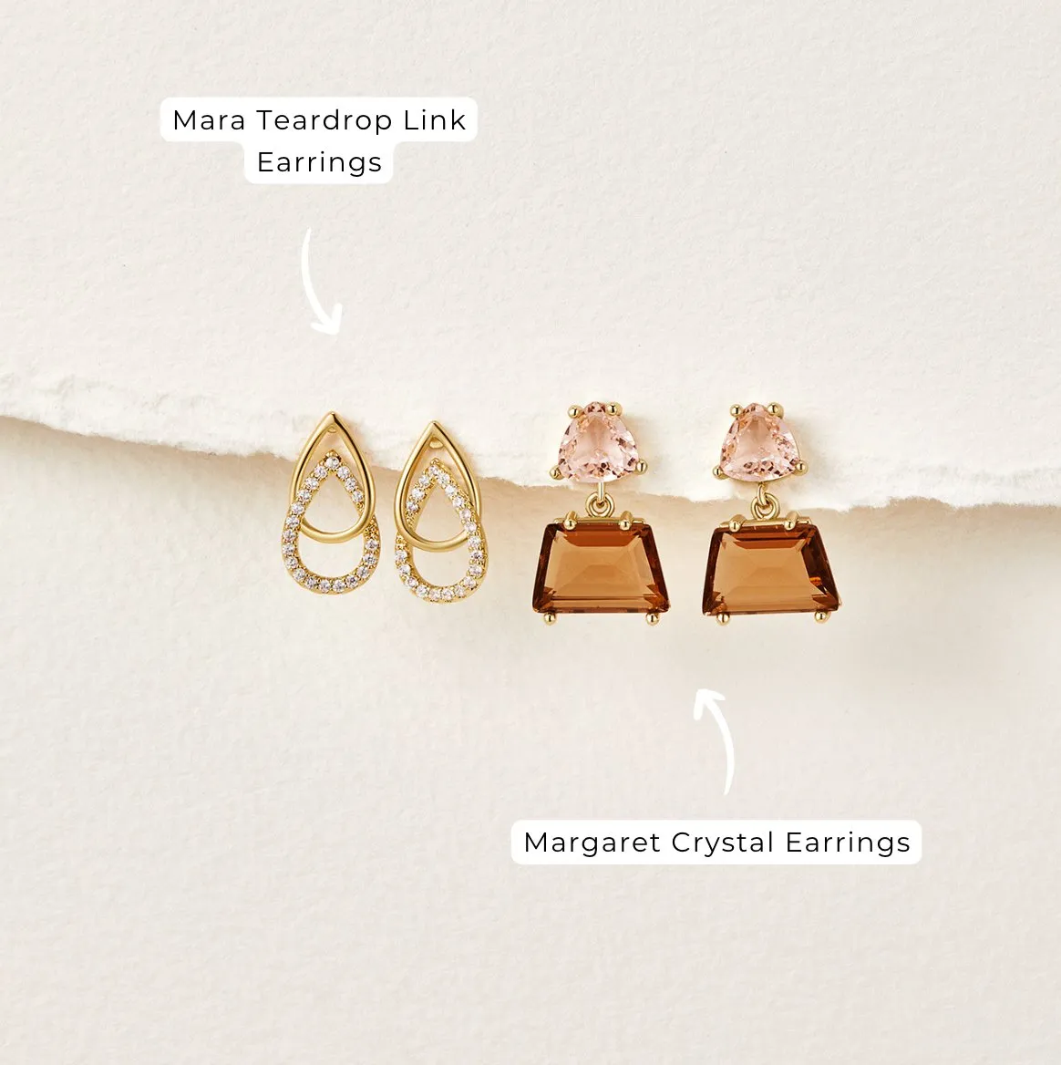 Margaret Crystal Earrings