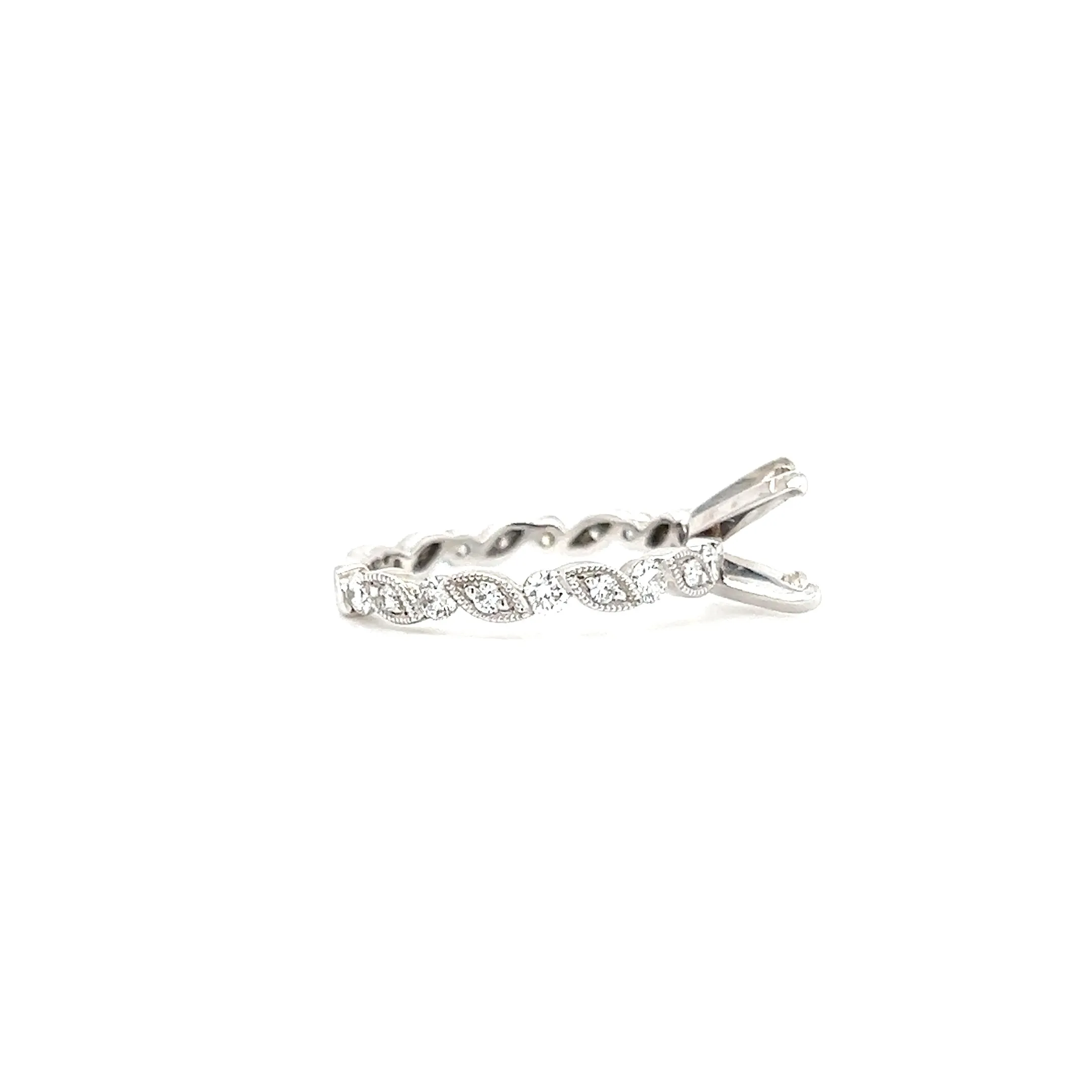 Marquise Diamond Ring Setting with 0.45ctw of Diamonds in 14K White Gold