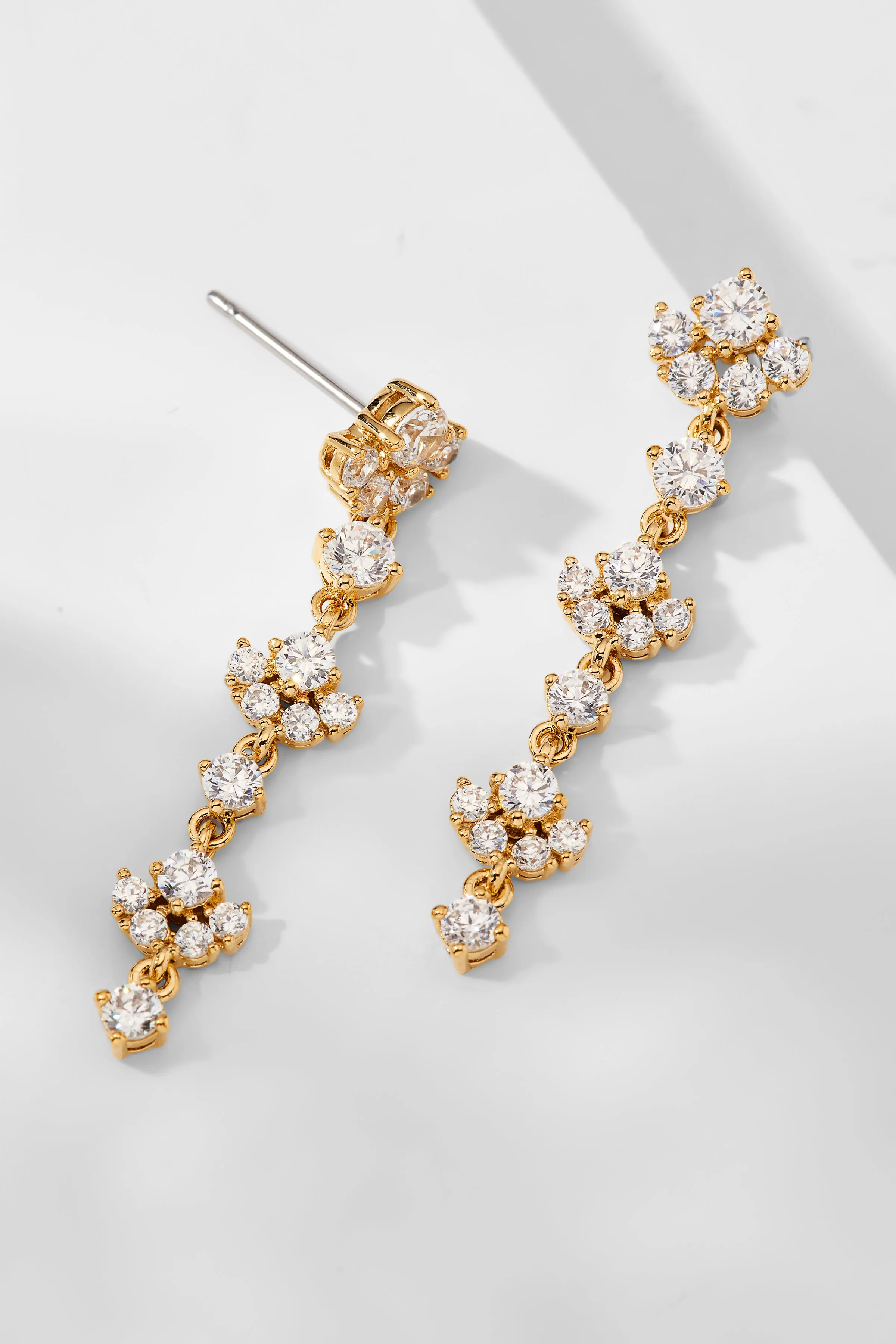 MATCHPOINT SMALL LINEAR CZ EARRINGS