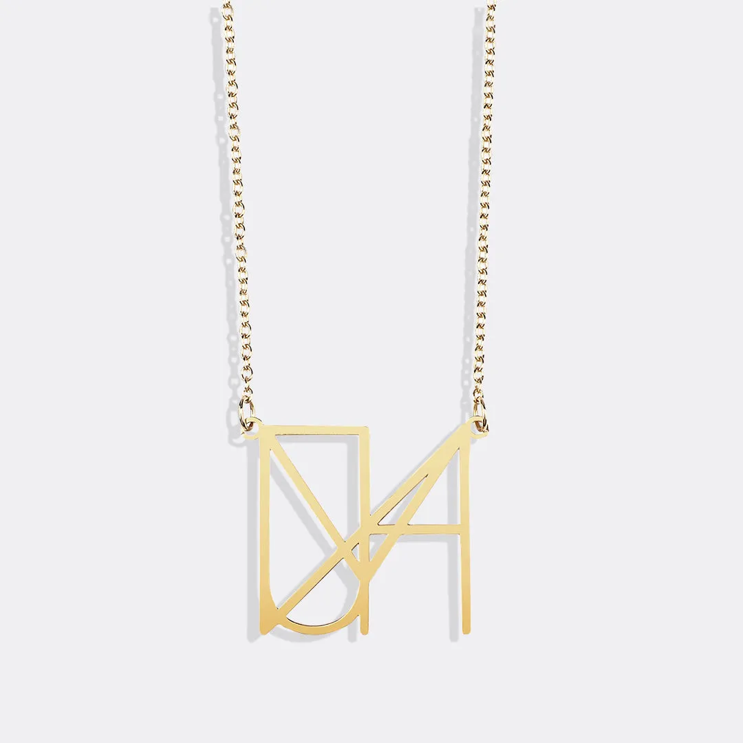 Minimalist Monogram Name Necklace