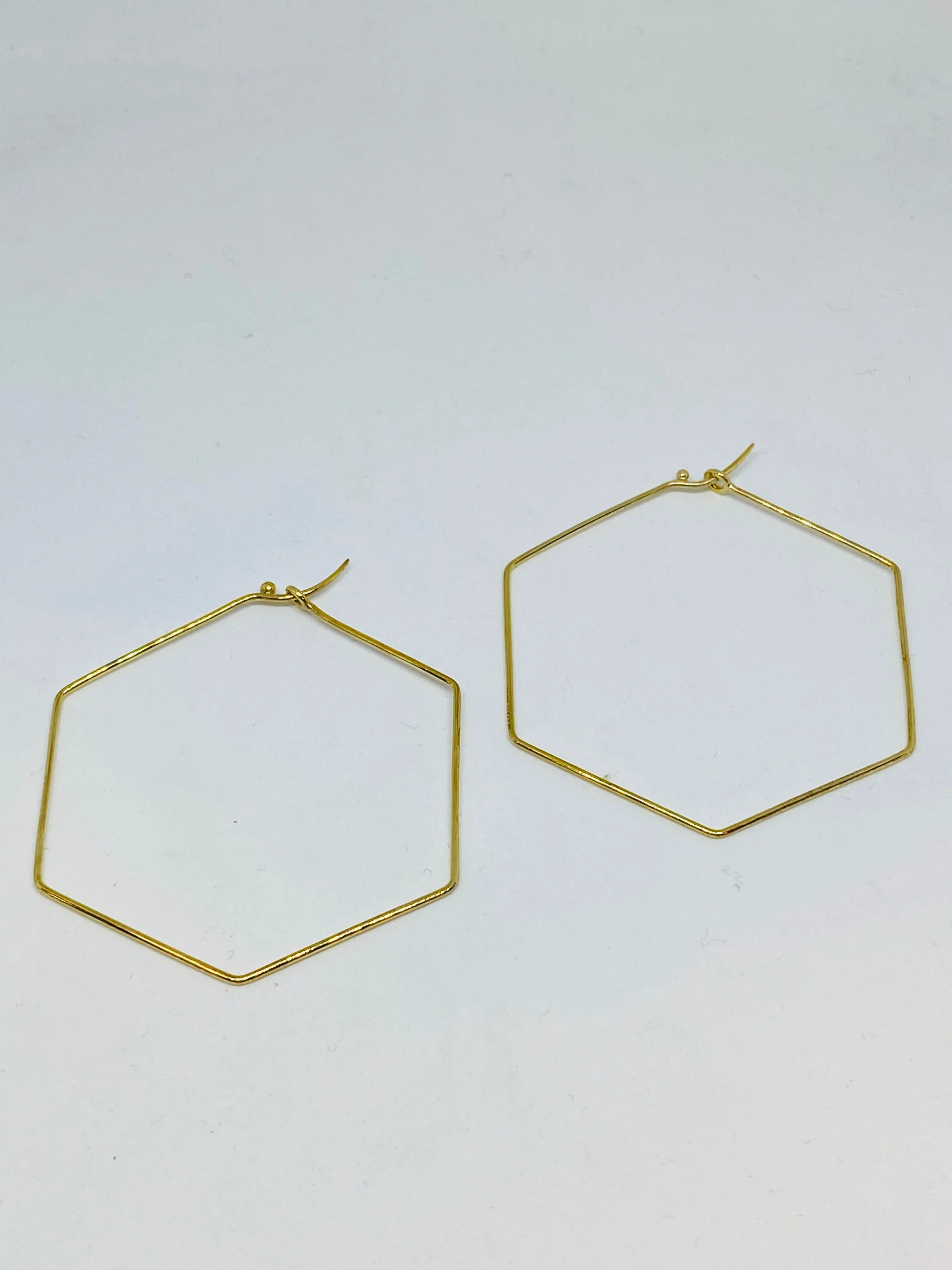 Nathan & Moe Octagon Gold Earrings