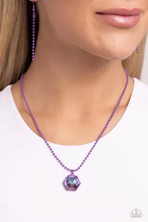 Necklaces Sprinkle of Simplicity - Purple N182