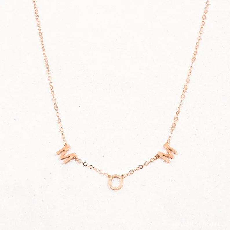 Personalized Minimalist Letter Necklace