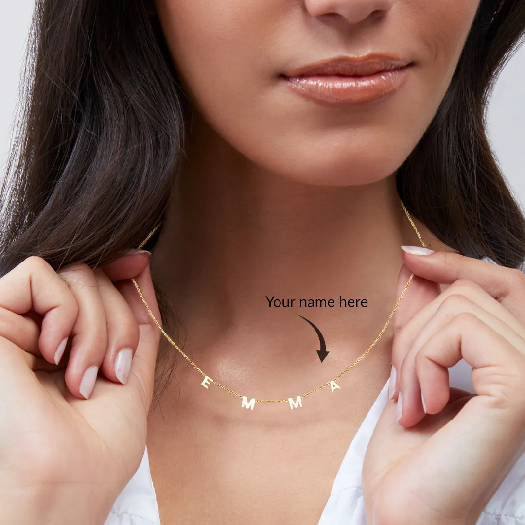 Personalized Minimalist Letter Necklace