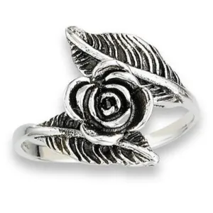 R776 Rose Leaves Ring