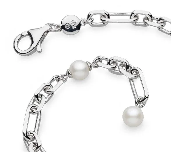 Revival Astoria Figaro Pearl Chain Link Bracelet