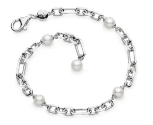 Revival Astoria Figaro Pearl Chain Link Bracelet