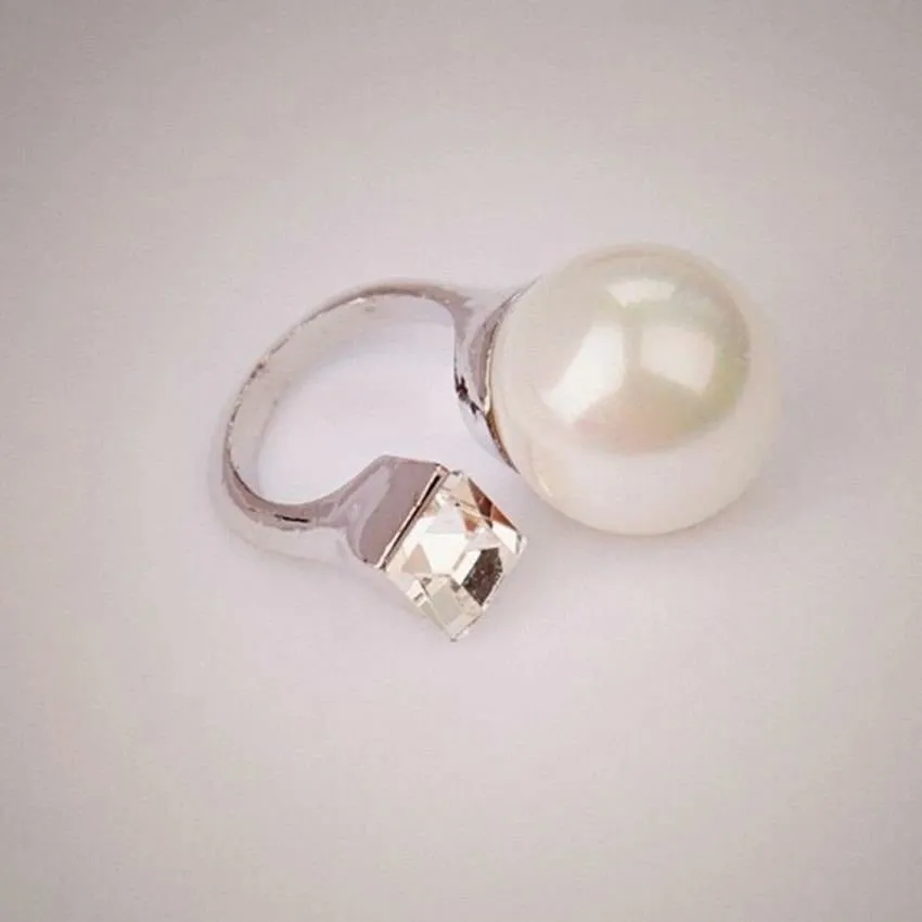 Rose Pearl Statement Ring