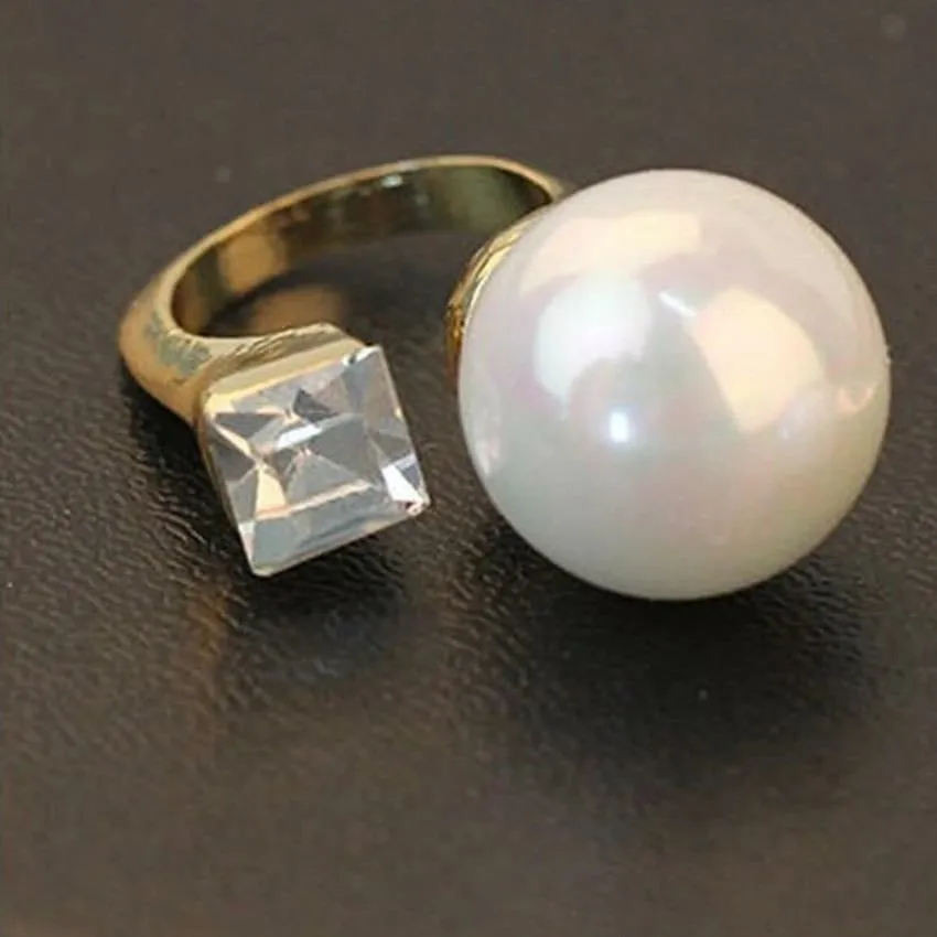 Rose Pearl Statement Ring