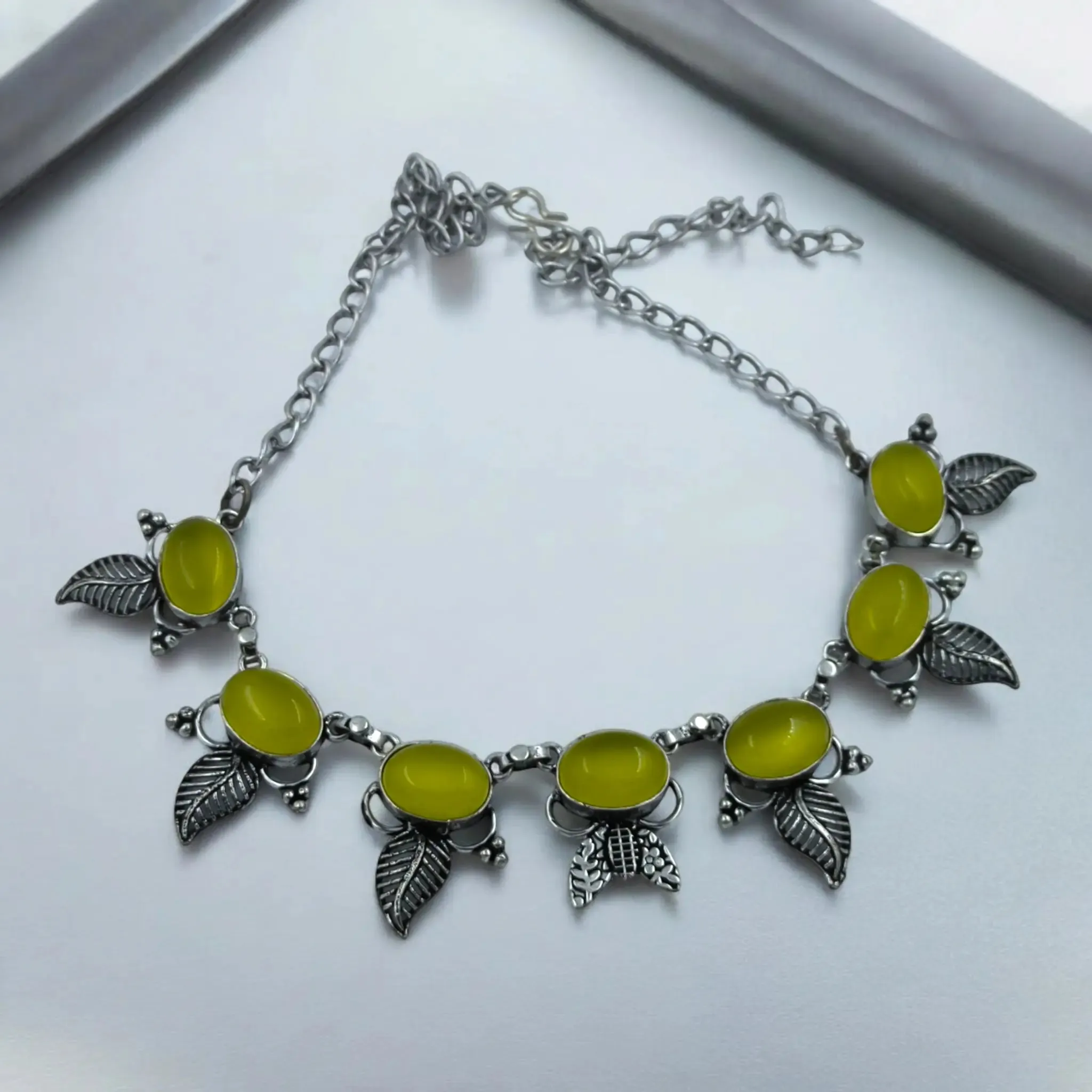 Ruhani Gemstone Choker Necklace, Yellow