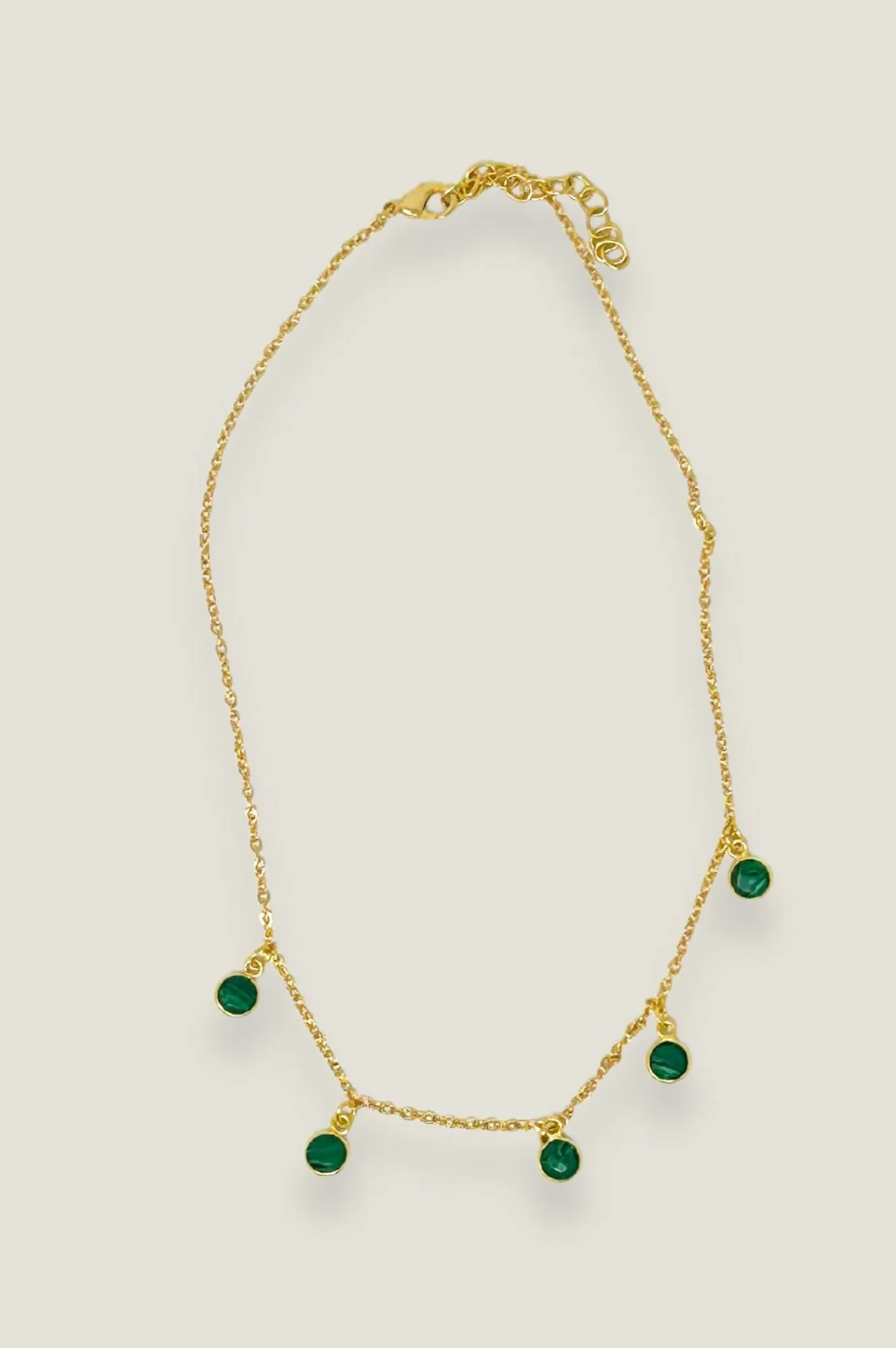 Sicily Necklace | Gold/Green