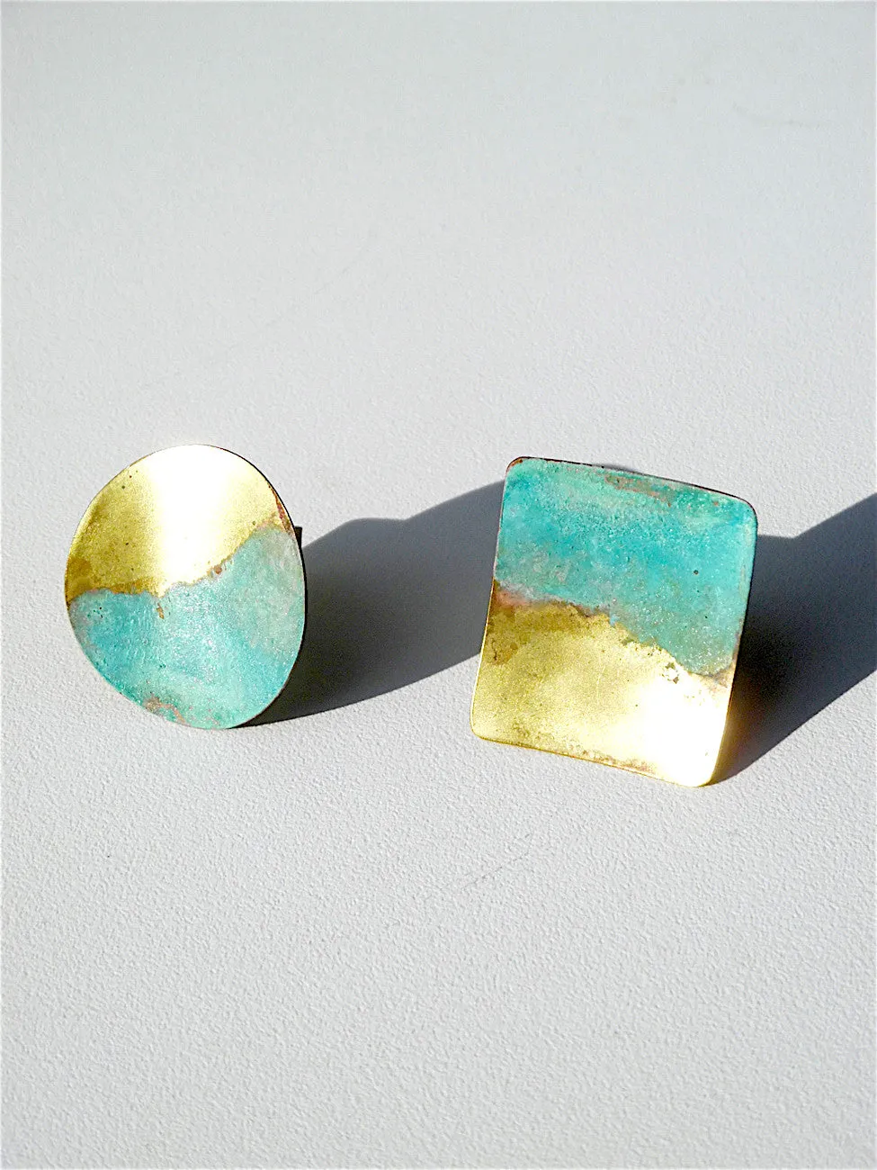 Statement Rings in Brass Gold Patina