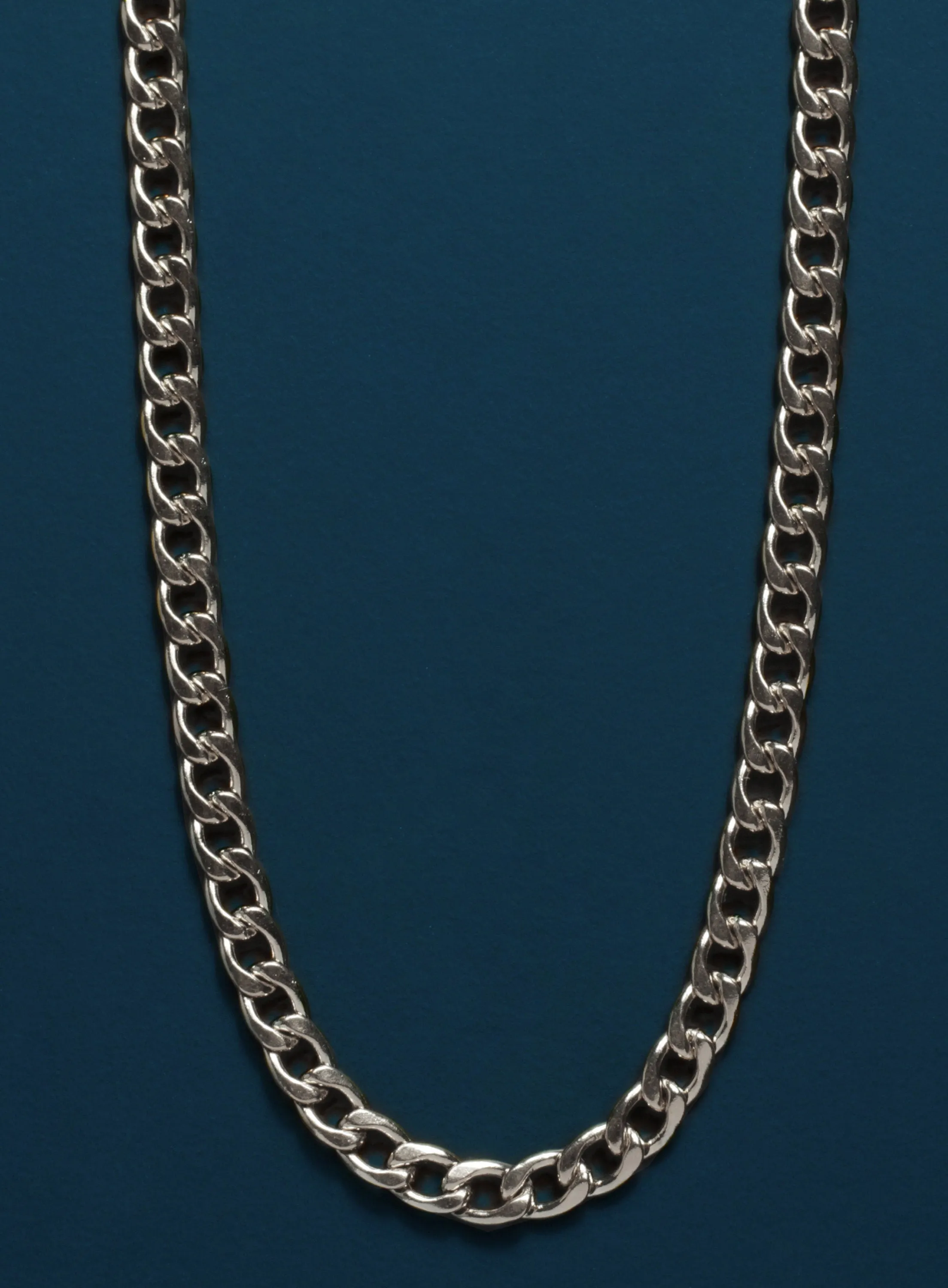 Sweatproof   Waterproof 5mm Stainless Steel Curb Chain