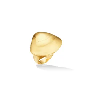 Yellow Gold Shell Cocktail Ring