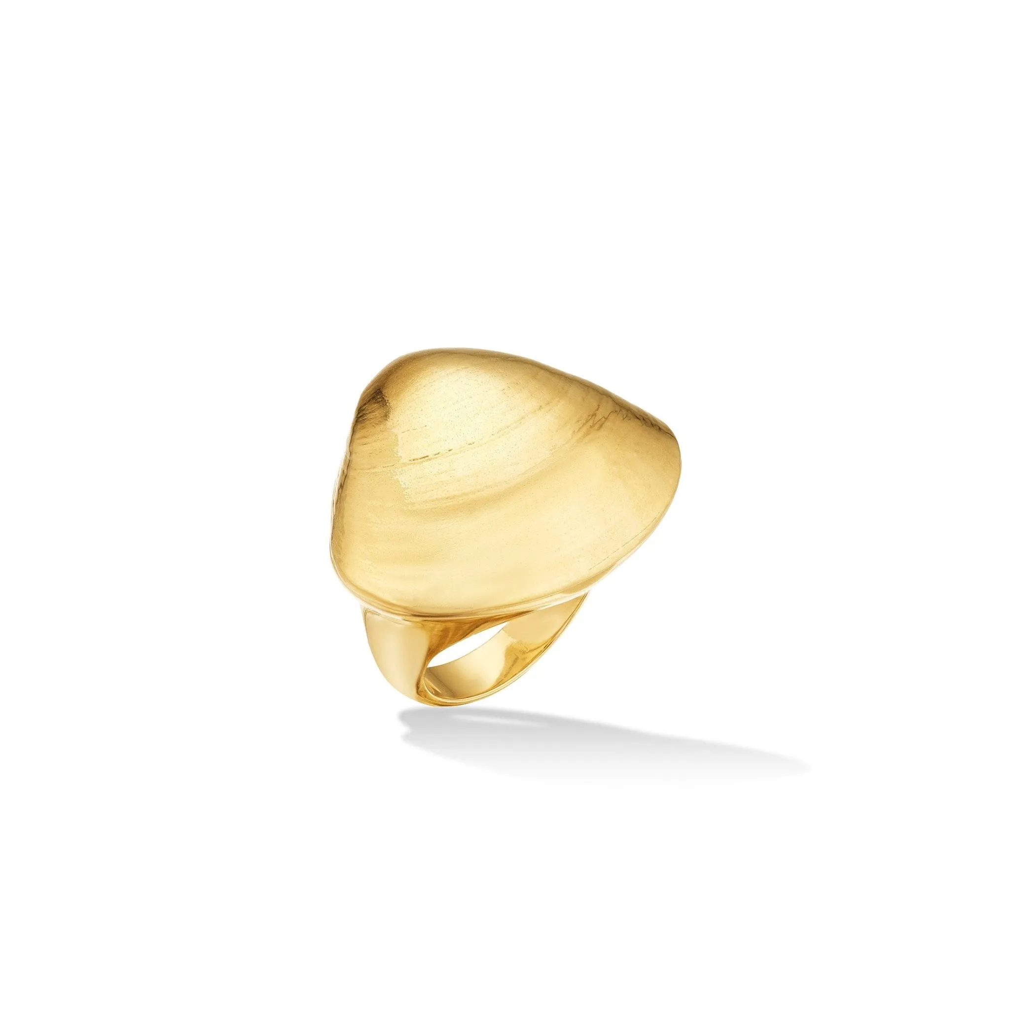 Yellow Gold Shell Cocktail Ring